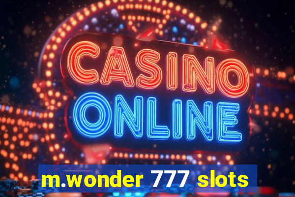 m.wonder 777 slots